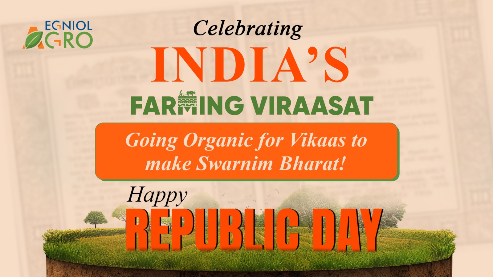 Celebrating India’s Agricultural Viraasat with Vikaas Through Organic Farming on the 76th Republic Day! 
